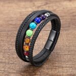7 Chakra Bracelet for Men: Ergonomic Natural Pearls