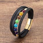7 Chakra Bracelet for Men: Ergonomic Natural Pearls