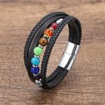 7 Chakra Bracelet for Men: Ergonomic Natural Pearls