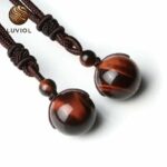 Bull's Eye Necklace in Natural Stone