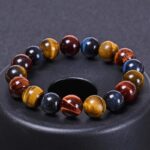 Bull Hawk Tiger Eye Bracelet, 100% Natural