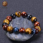 Bull Hawk Tiger Eye Bracelet, 100% Natural