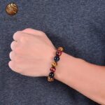 Bull Hawk Tiger Eye Bracelet, 100% Natural