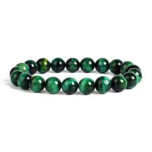 green tiger eye natural stone bracelet 1