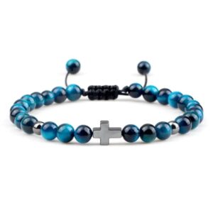 hawk eye bracelet natural stone adjustable 1