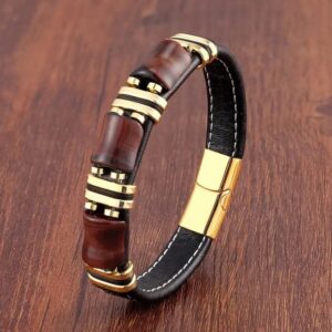 men triple protection bracelet with tiger eye 1