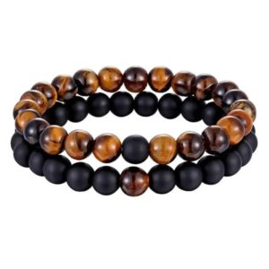 natural tiger eye bracelet for couples 1