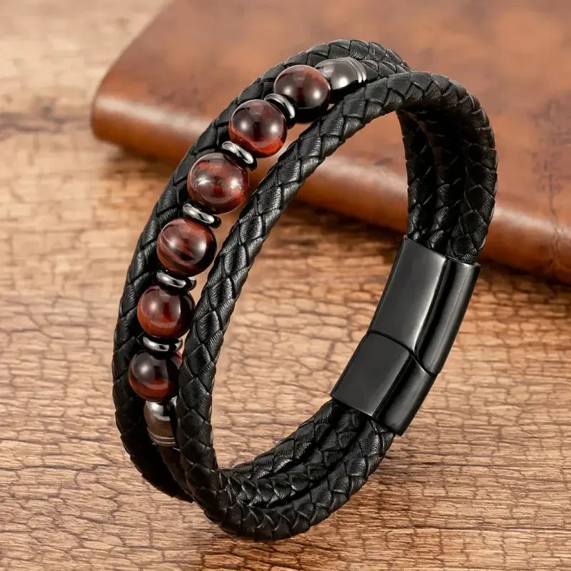 oeil triple protection bracelet Tiger Eye Bracelet Luviol