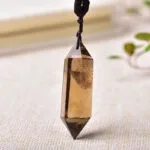 Quartz Necklace for Men in Smoky Quartz