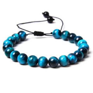 semiprecious hawkeye bracelet 1