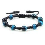 Shamballa Bracelet Semiprecious Stone Hawk's Eye