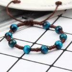 Shamballa Bracelet Semiprecious Stone Hawk's Eye