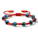 Shamballa Bracelet Semiprecious Stone Hawk's Eye