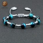 Shamballa Bracelet Semiprecious Stone Hawk's Eye