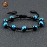 Shamballa Bracelet Semiprecious Stone Hawk's Eye