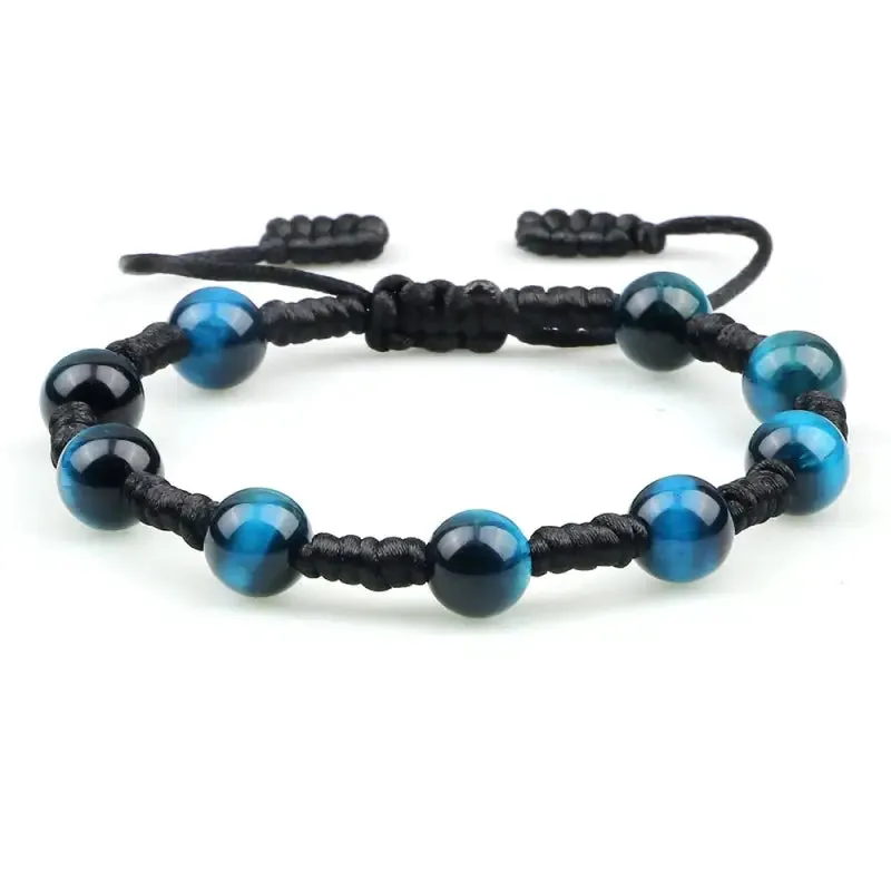 shamballa bracelet semiprecious stone hawk eye Tiger Eye Bracelet Luviol