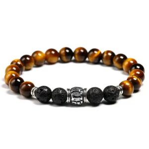 tibetan natural stone tiger bracelet for men 1