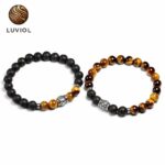 Tibetan Natural Stone Tiger Bracelet for Men