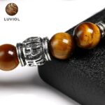 Tibetan Natural Stone Tiger Bracelet for Men