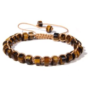 tiger eye adjustable bracelet purified mineral stone 1