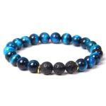 Tiger Eye and Lava Stones Bracelet – Emotional Balance