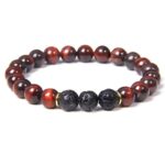 Tiger Eye and Lava Stones Bracelet – Emotional Balance