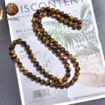 Tiger Eye Bead Necklace – Round Beads