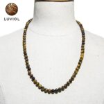 Tiger Eye Bead Necklace – Round Beads