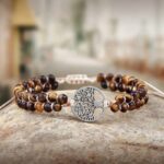 Tiger Eye Bracelet for Women – Tree Charm