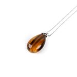 Tiger Eye Drop Necklace for Women