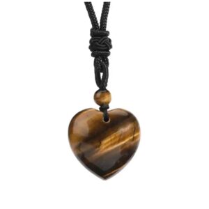 tiger eye heart pendant 1