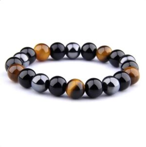 tiger eye hematite obsidian bracelet 17cm 19cm 21cm 1