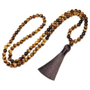 tiger eye mala necklace relieves pain 1