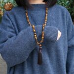 Tiger Eye Mala Necklace Relieves Pain