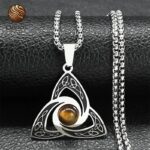 Tiger Eye Necklace for Men – Pendant Chain 50cm
