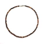 Tiger Eye Necklace in Natural Stone