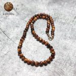 Tiger Eye Necklace in Natural Stone