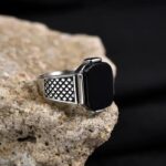 Tiger Eye Ring in Stainless Steel – Lithotherapy