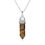 Tiger Eye Spiked Necklace