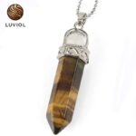 Tiger Eye Spiked Necklace