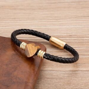 tiger eye stone heart bracelet 1