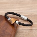 Tiger Eye Stone Heart Bracelet