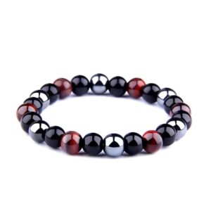 triple protection bull eye stone bracelet 1
